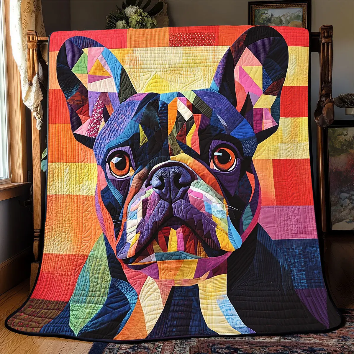 French Bulldog Quilt Blankets Best Throw Blanket Father's Day Presents For Dad To Be