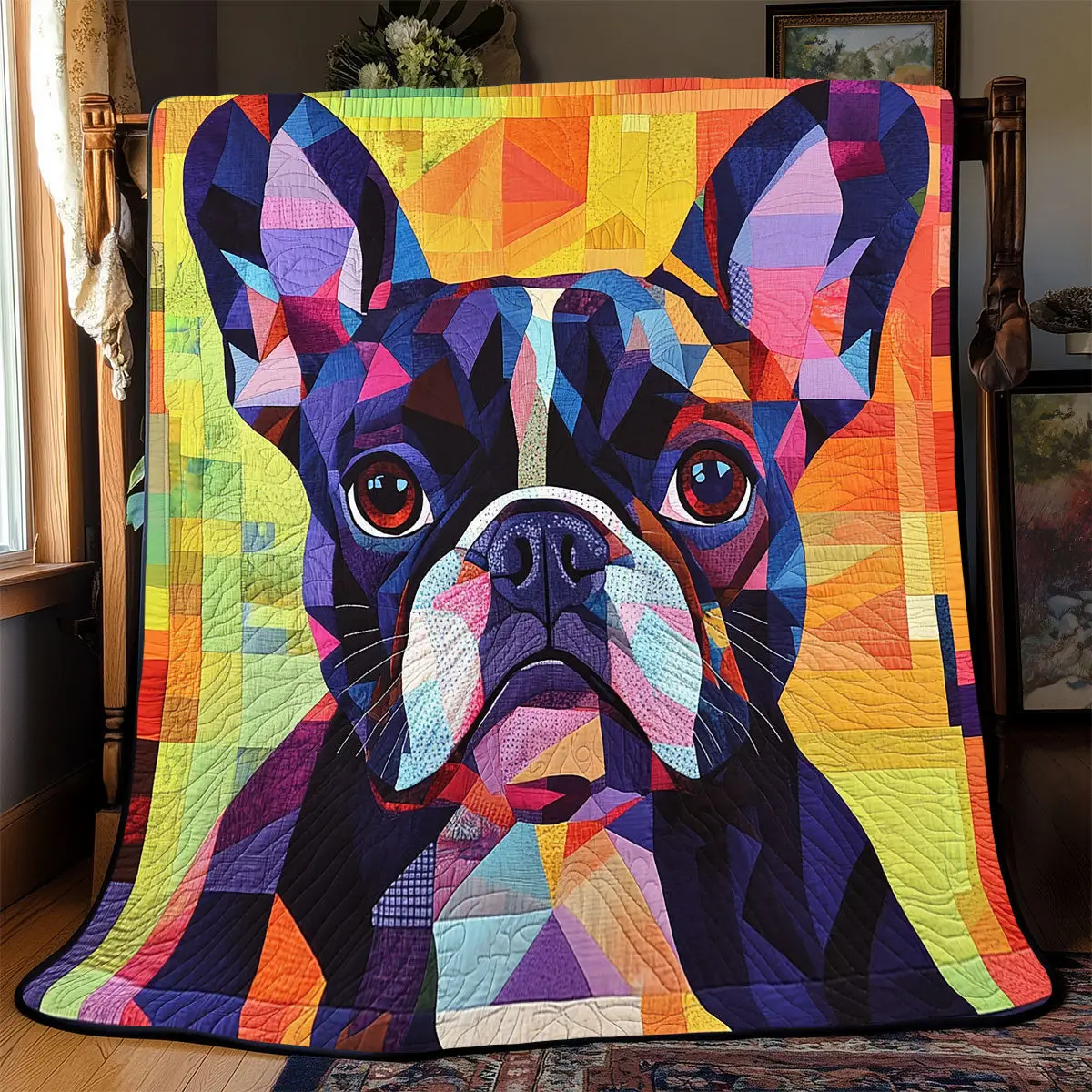 French Bulldog Quilt Blankets Best Throw Blanket Mother's Day Gifts For Daughter In Law