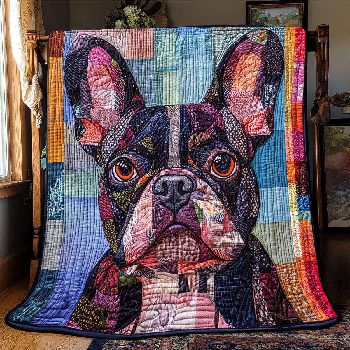French Bulldog Quilt Blankets Best Throw Blanket Special Present For Dad