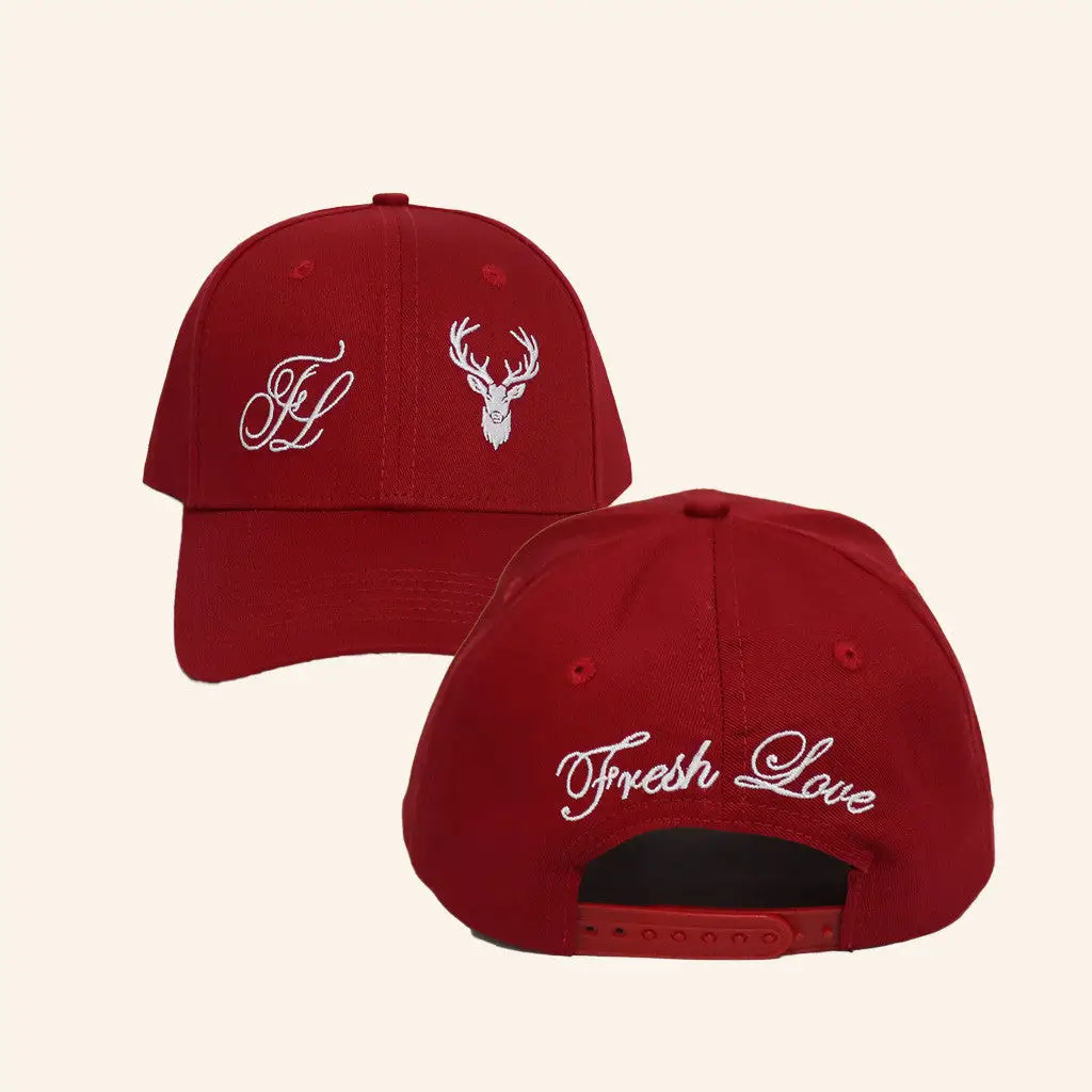 Fresh Love Clothing Merch Signature Hat Red Embroidered Gifts For Friends -WearandDecor