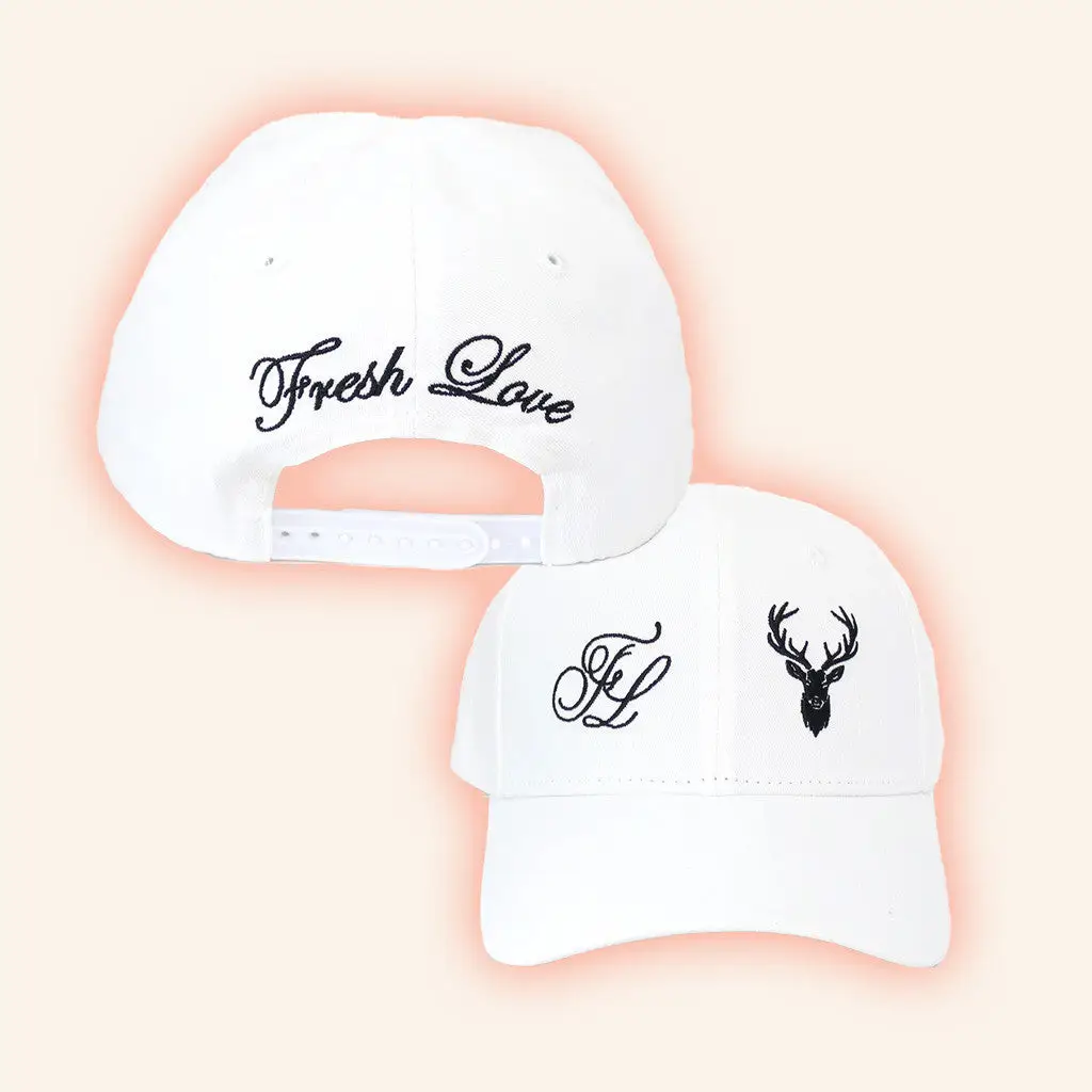 Fresh Love Clothing Merch Signature Hat White Embroidered Gifts For Him -WearandDecor