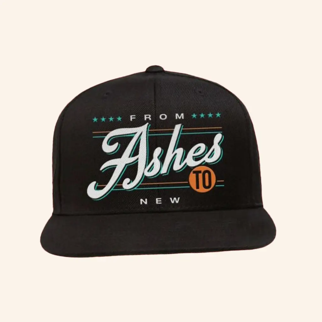 From Ashes to New Merch Retro Snapback Hat Christmas Gift Ideas For Rock Lovers -WearandDecor