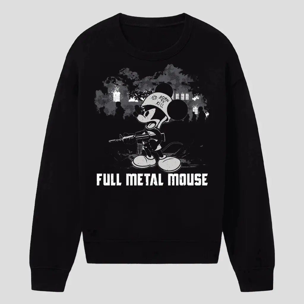 Full Metal Mouse Shirt Grunt Style Merch Unisex Streetwear Clothing for Him Her