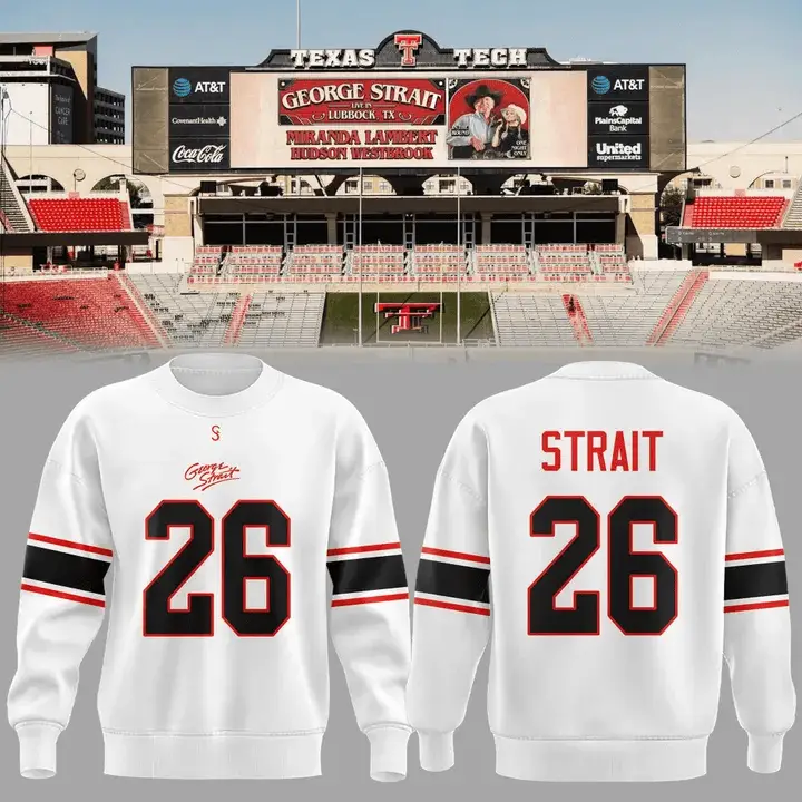 G Strait x Texas Tech At Jones AT&T Stadium Sweatshirt George Strait Concert Gift for Him