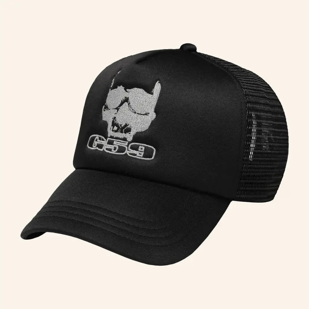G59 Merch Embroidered Trucker Hat Black Gifts For Dad -WearandDecor G59 Merch Embroidered Trucker Hat Black Gifts For Dad -WearandDecor - Image 1