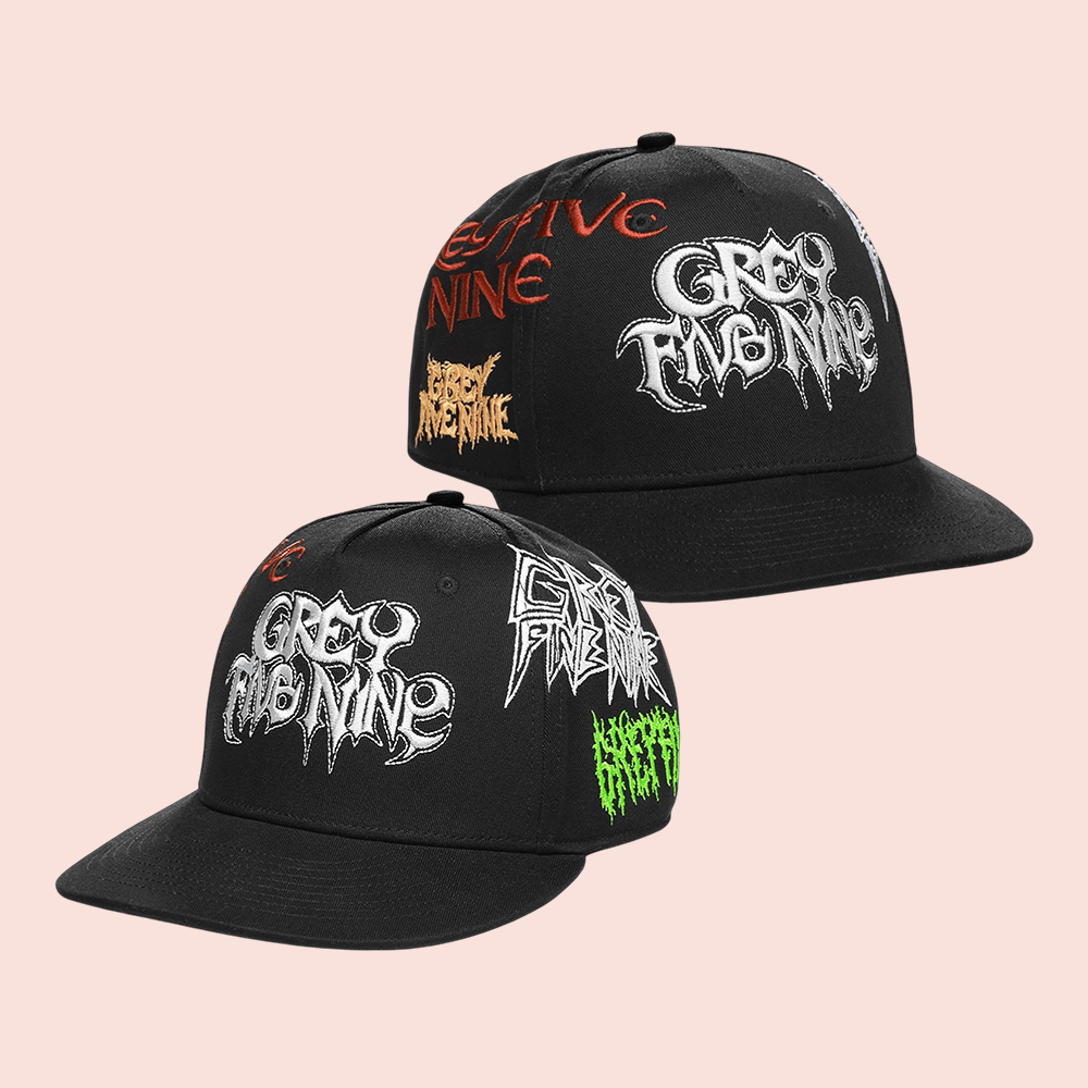 G59 Merch Hardcore Snapback Hat Grey Five Nine Cap G59 Records Merchandise Fan Gifts