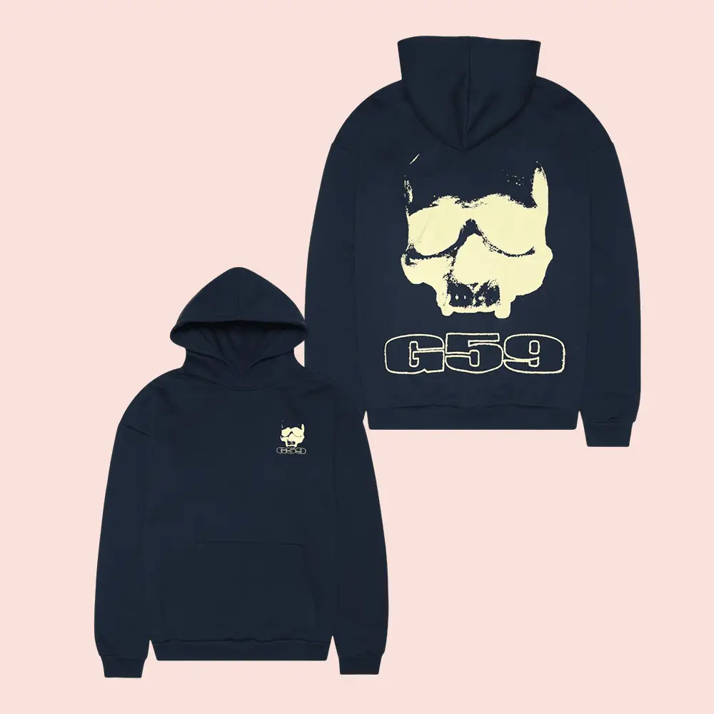 G59 Merch Skull Logo Hoodie G59 Records Merch Best Gifts For Music Lovers