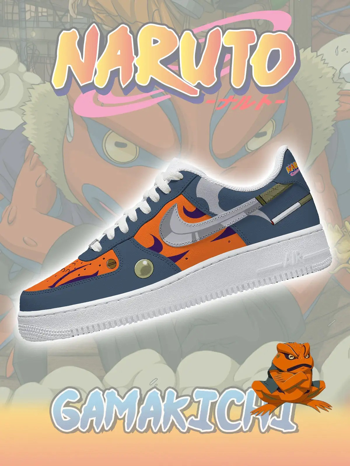 Gamakichi Version 1 Air Force 1 Shoes Sneakers