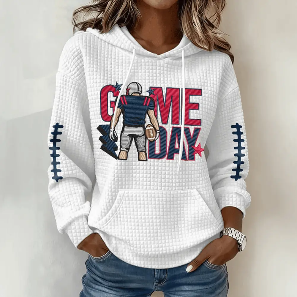 Game Day New England Patriots Hoodie Patriots Football Merch Gift Ideas For Her
