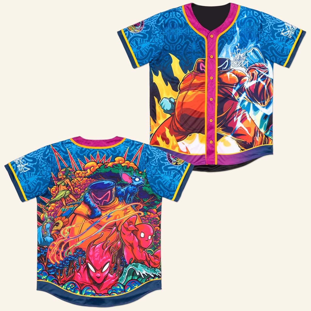Ganja White Night Merch Dark Wobble vs Mr Wobble Baseball Jersey Good Gifts For Husband - WearandDecor