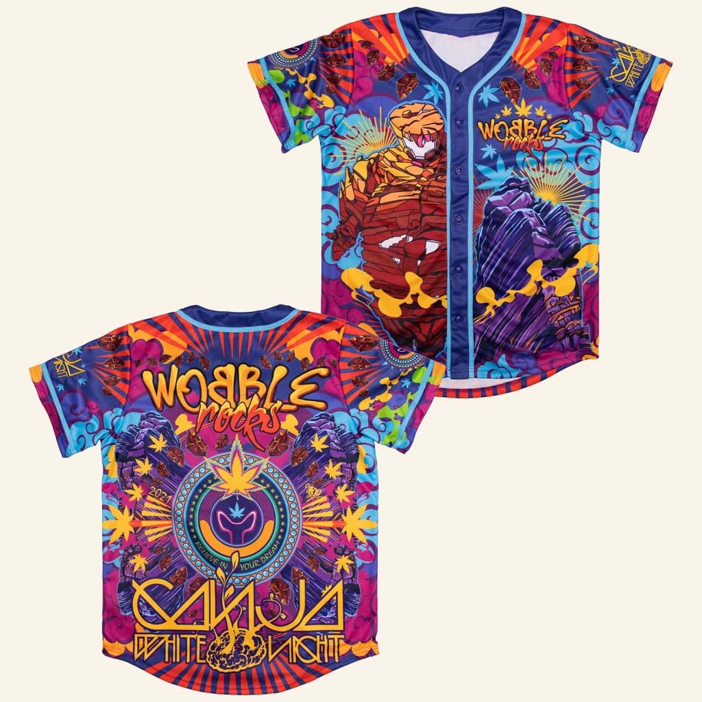 Ganja White Night Merch Wobble Rocks Baseball Jersey Best Gifts For Music Lovers - WearandDecor