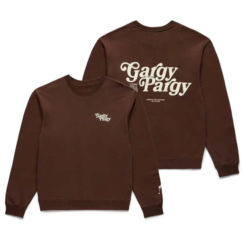 Gargy Pargy The Toast Podcast Sweatshirt Jackie And Claudia Merch Cool Gift Ideas