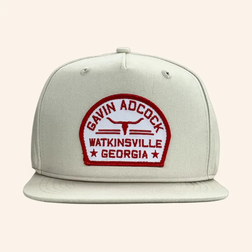 Gavin Adcock Merch Watkinsville Georgia Snapback Hat Embroidered Gifts For Dad -WearandDecor