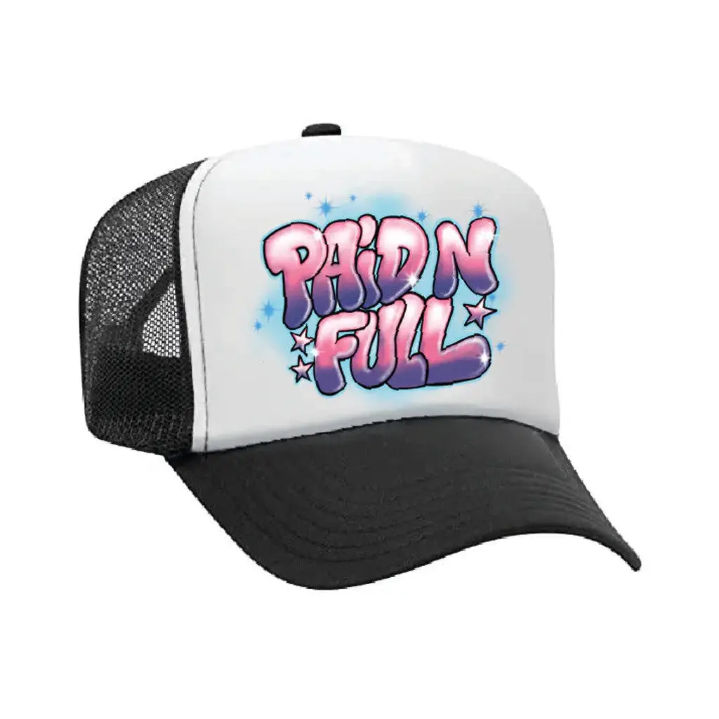 Geezyworld Merch Paid N Full Trucker Hat Presents For Boyfriend -WearandDecor