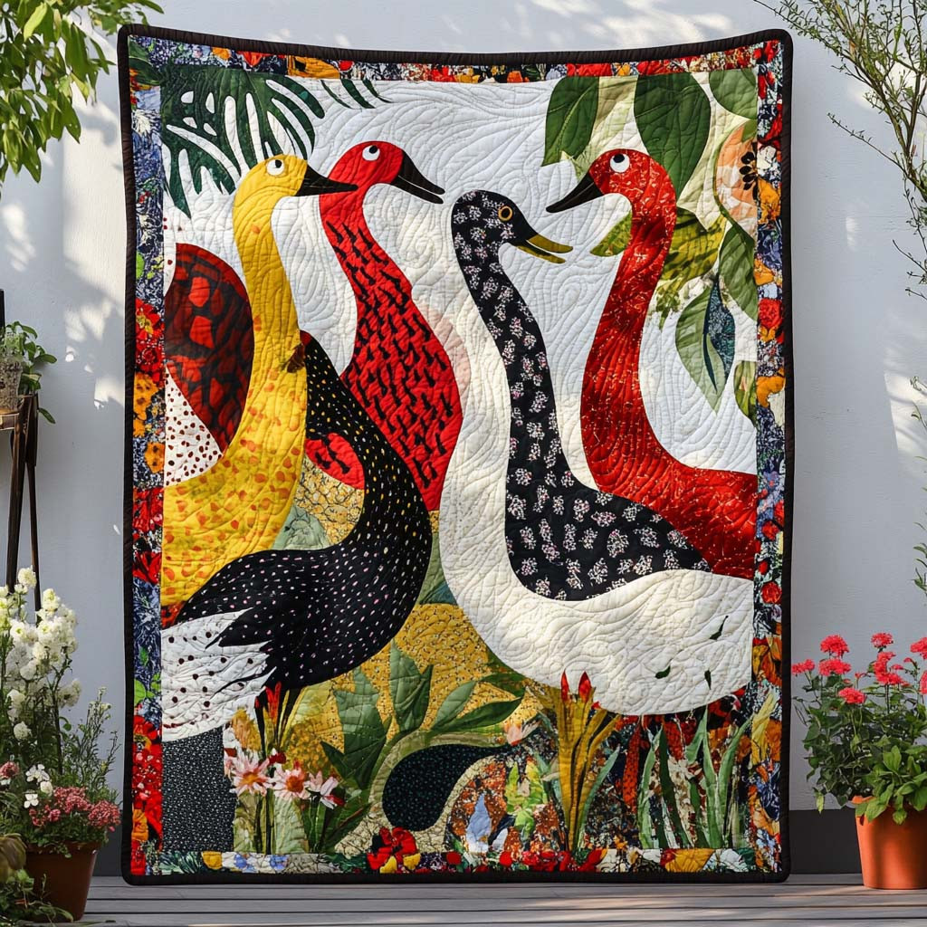 Gentle Duck Breeze Quilted Blanket Winter Decor Blanket Duck Christmas Gifts Gentle Duck Breeze Quilted Blanket Winter Decor Blanket Duck Christmas Gifts - Image 1