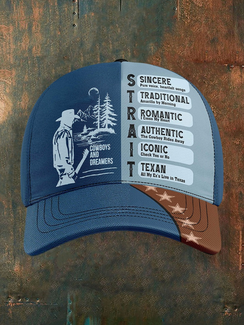 George Strait Merch Cowboys and Dreamers Hat Vintage Cap Gift for Country Music Lovers