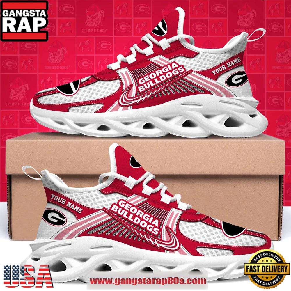 Georgia Bulldogs Custom Name Clunky Sneaker Max Soul Shoes