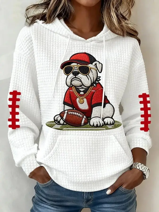 Georgia Bulldogs Hoodie Women's Game Day Clothes Georgia Dawgs Merch Football Gifts Ideas