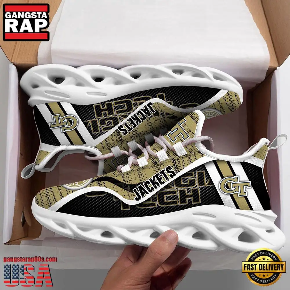 Georgia Tech Yellow Jackets NCAA Clunky Air Max Shoes Air Cushion Sneakers