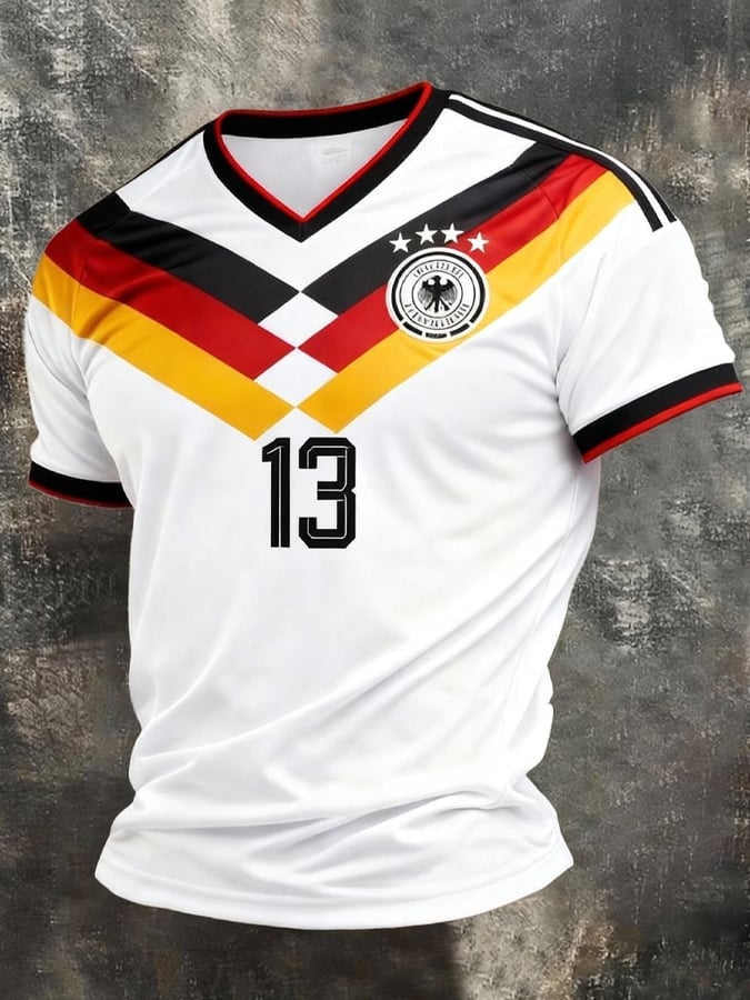 German World Cup 2026 V-Neck Shirt Germany National Football Team Shirt Football Fan Gift Ideas - WearandDecor