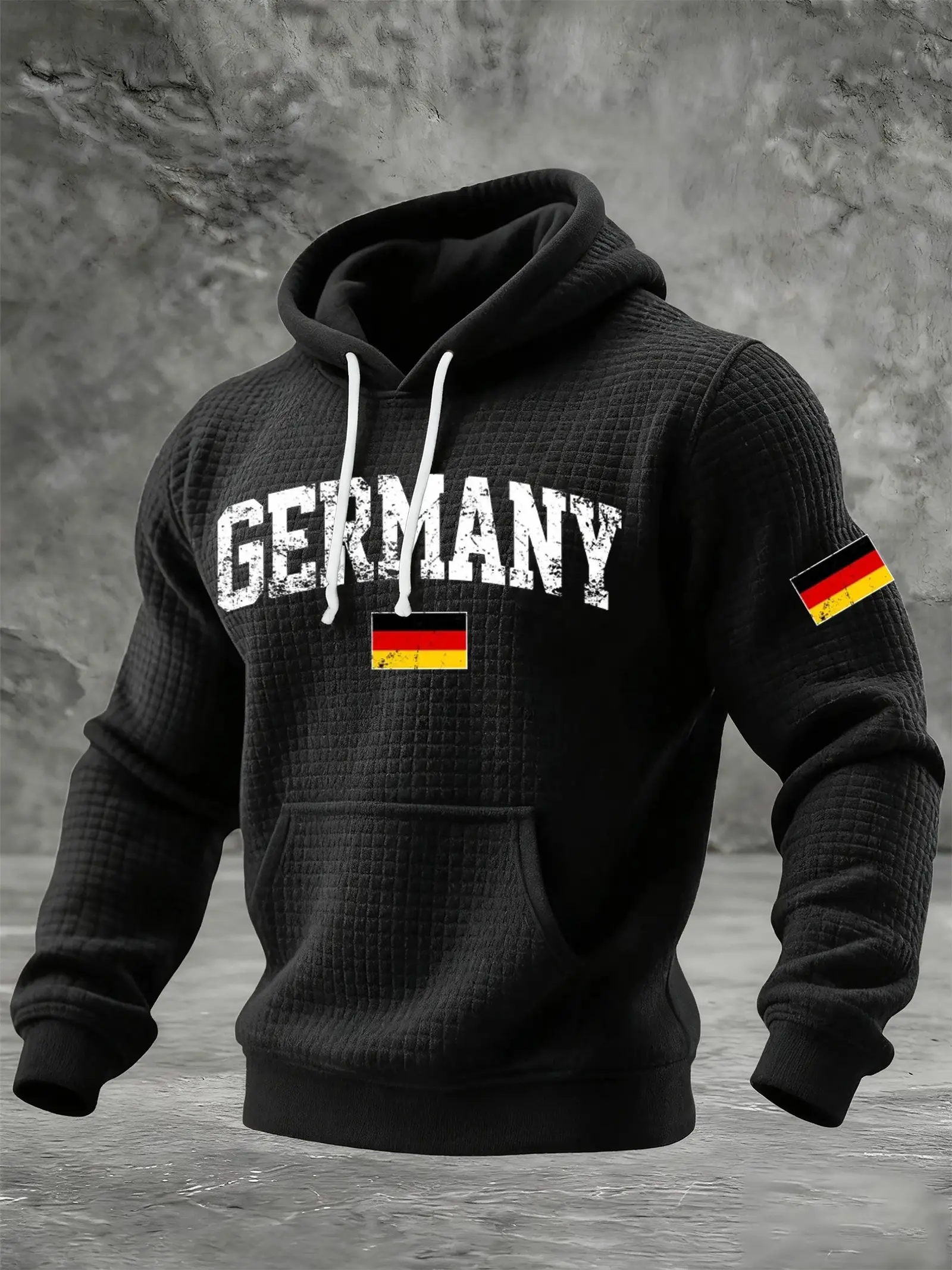 Germany 2026 World Cup Merch German Flag Hoodie Men's Germany Soccer Fan Gear Black