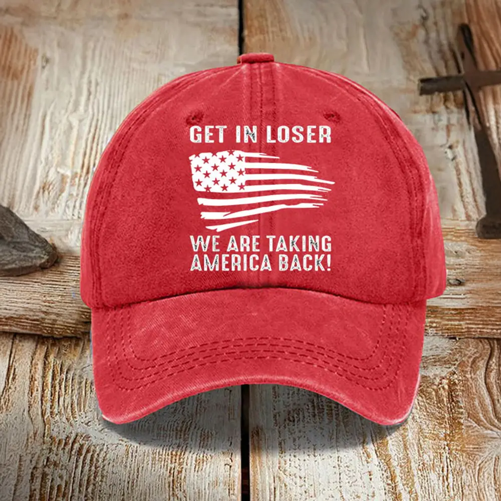 Get In Loser We Are Taking America Back Hat Support For Trump Vance 2024 Hat Trump Vance Merch