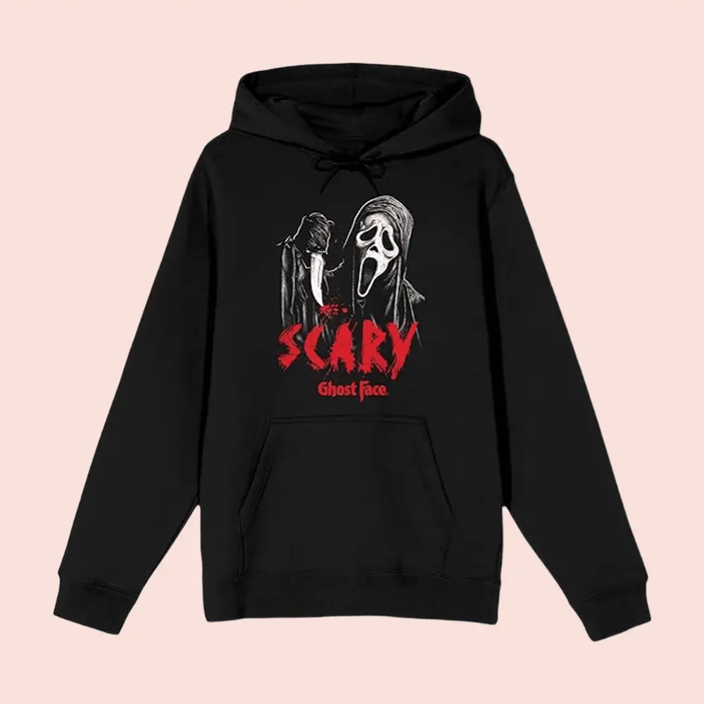 Ghostface Merch Scary Ghostface Hoodie Best Gifts For Horror Fans