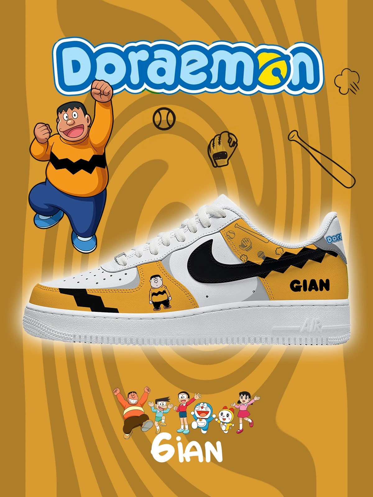 Gian Air Force 1 Shoes Sneakers