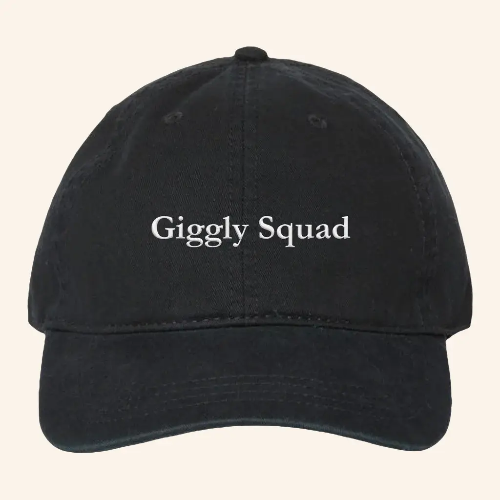 Giggly Squad Merch Embroidered Logo Hat Christmas Presents For Boyfriend -WearandDecor