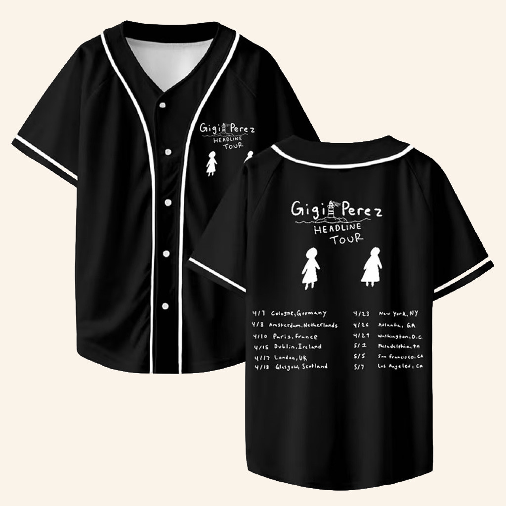 Gigi Perez Merch Gigi Perez Headline Tour 2025 Jersey Gifts For Music Lovers - WearandDecor