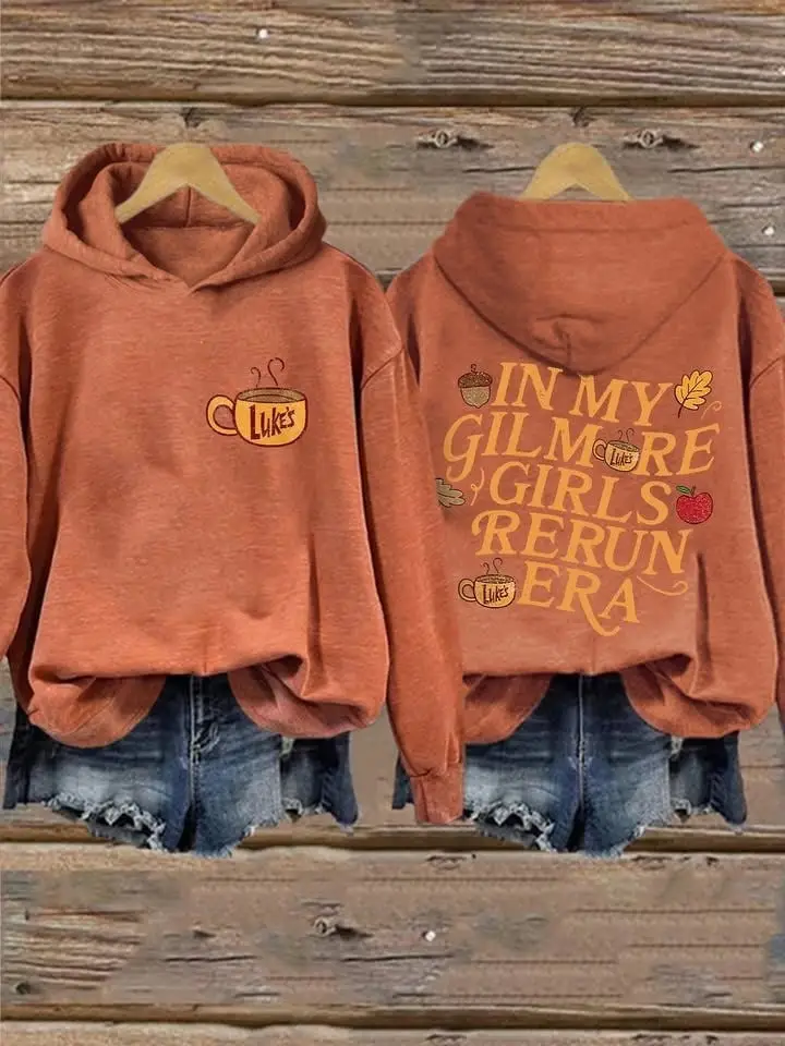 Gilmore Girls 25th Anniversary Hoodie In My Gilmore Girls Rerun Era Stars Hollow Merch For Her