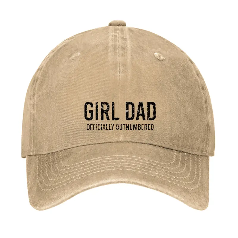 Girl Dad Officially Outnumbered Funny Cap Funny Men’s Shirt – Humorous Graphic Tee for Adults Girl Dad Officially Outnumbered Funny Cap Funny Men’s Shirt – Humorous Graphic Tee for Adults - Image 1