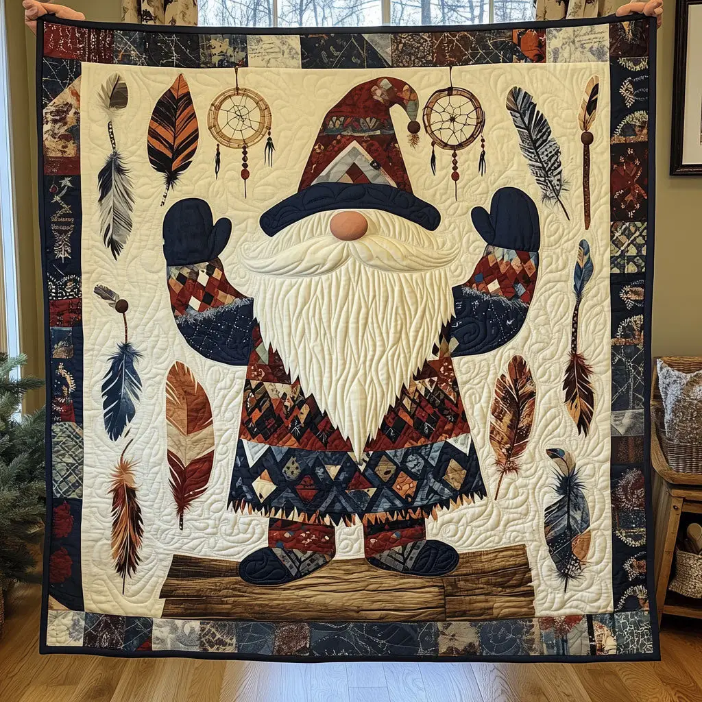 Gnome Native American Quilt Home Essential Gift Cozy Quilt Blanket