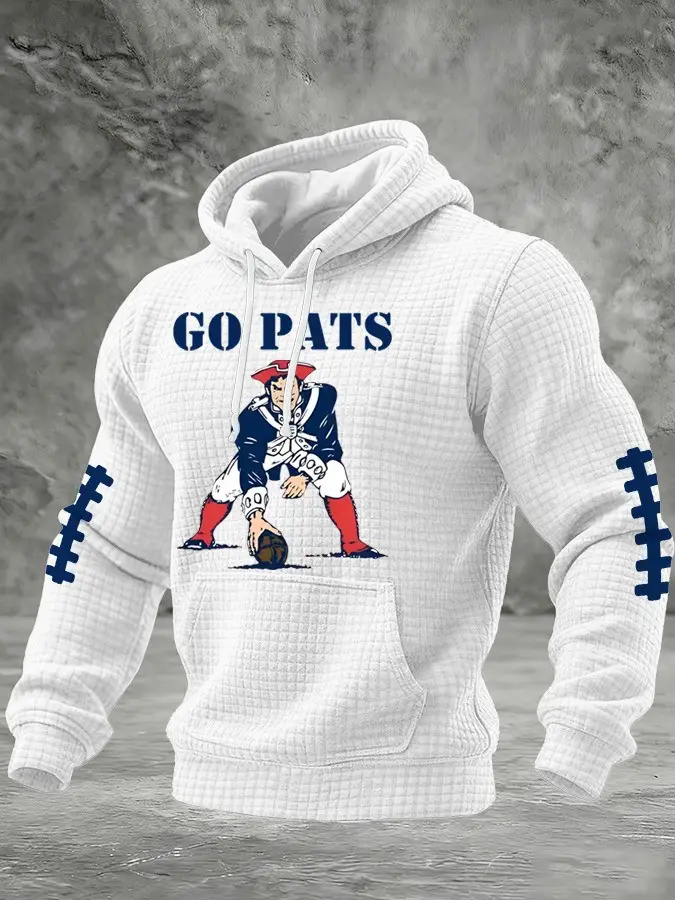 Go Pats New England Patriots Hoodie Men's Clothes GameDay Unique Gifts For Patriots Fans