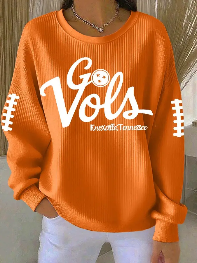Go Vols Sweatshirt Women's Game Day Apparel Tennessee Volunteers Merch Gifts For Football Fans