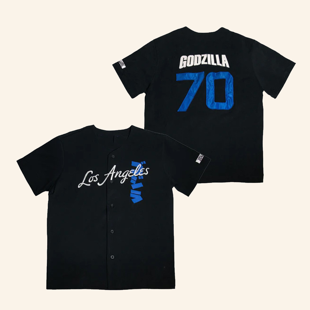 Godzilla Merch Godzilla Baseball Collection Los Angeles Jersey Gifts For Boyfriend -WearandDecor