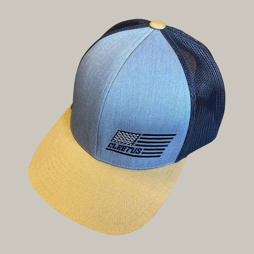 Gold Machine Cleetus Snapback Trucker Hat Cleetus McFarland Merch Present For Fans Gold Machine Cleetus Snapback Trucker Hat Cleetus McFarland Merch Present For Fans - Image 1