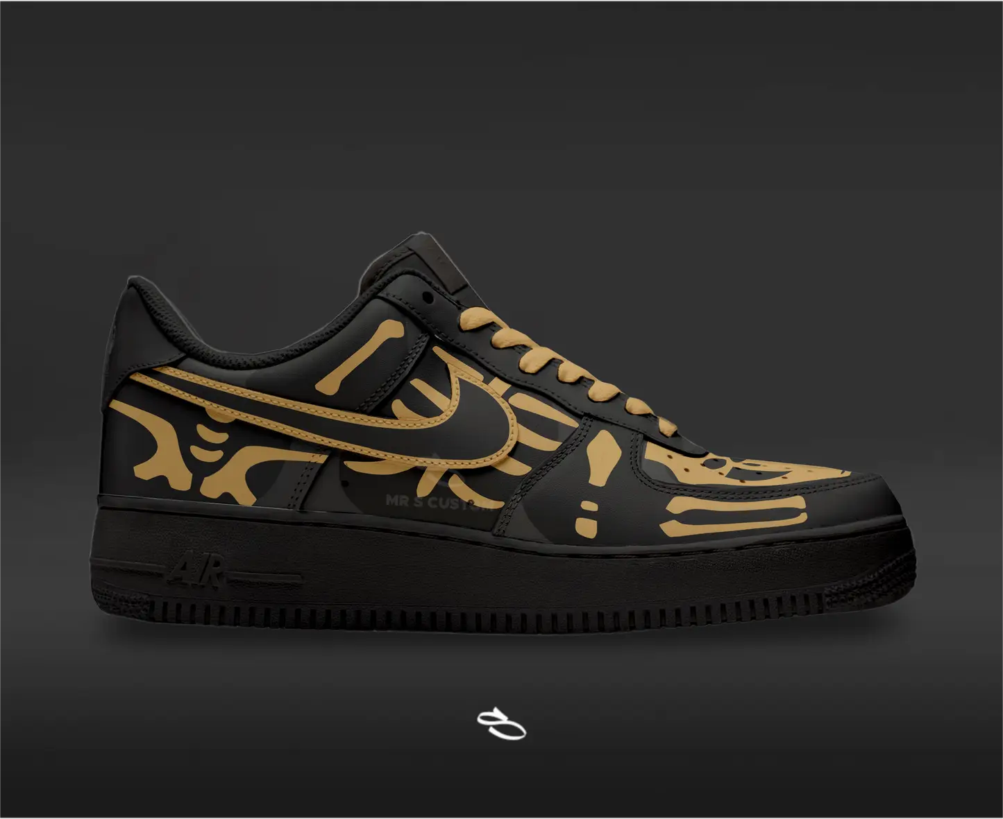 Gold Skull Trooper - Fortnite Air Force 1