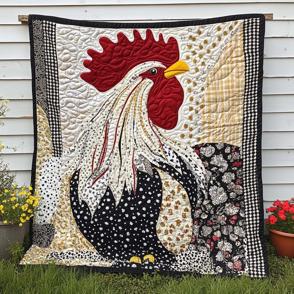 Golden Combs Quilted Blanket Bedroom Xmas Decor Family Christmas Presents