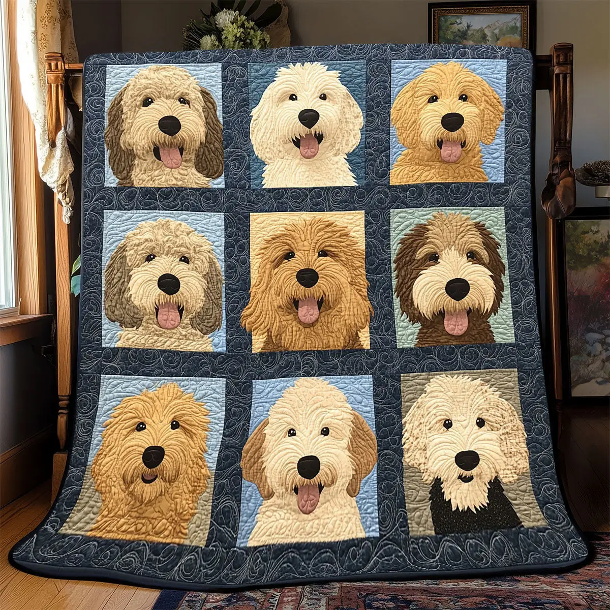 Golden Doddle Quilt Blankets Good Father's Day Presents