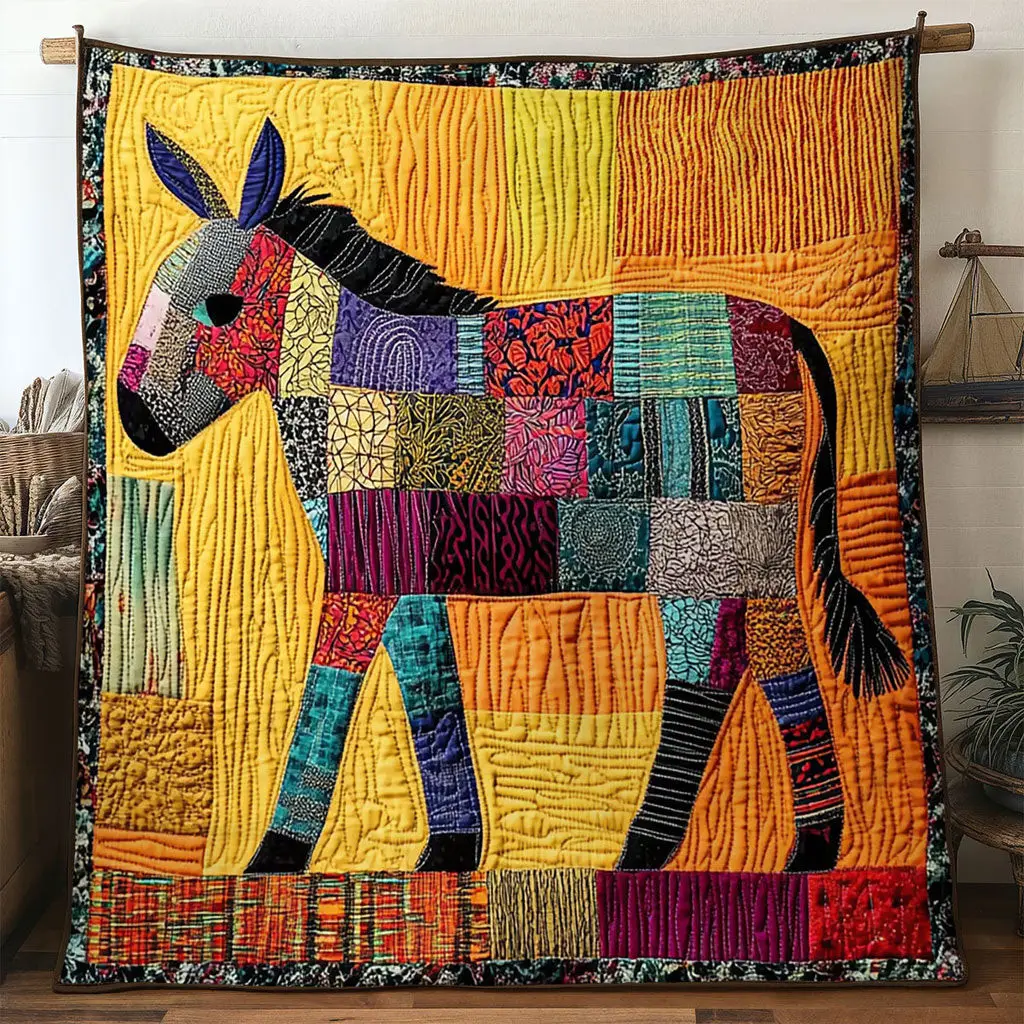 Golden Donkey Quilt Stylish Quilt Blanket to Upgrade Your Bedroom