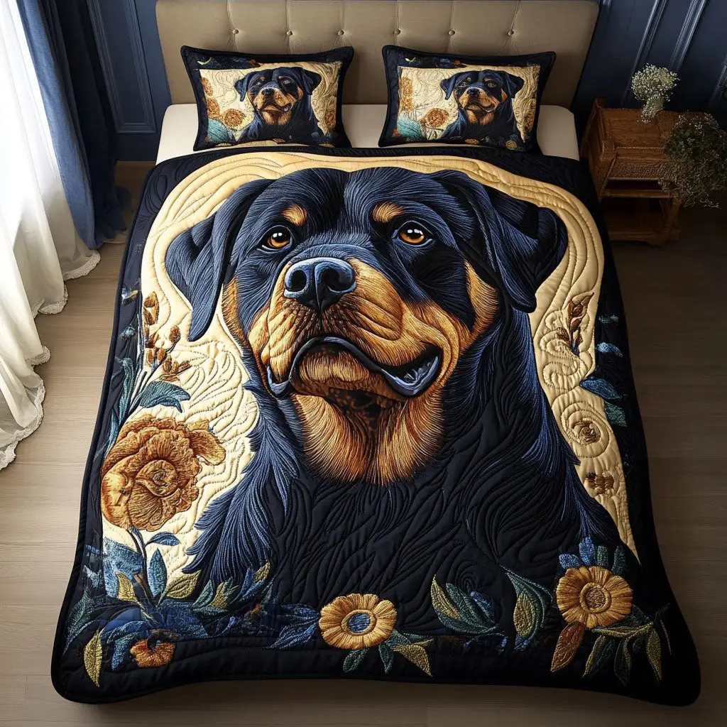 Golden Gaze Quilted Bedding Set Modern Bedding Set to Upgrade Your Bedroom