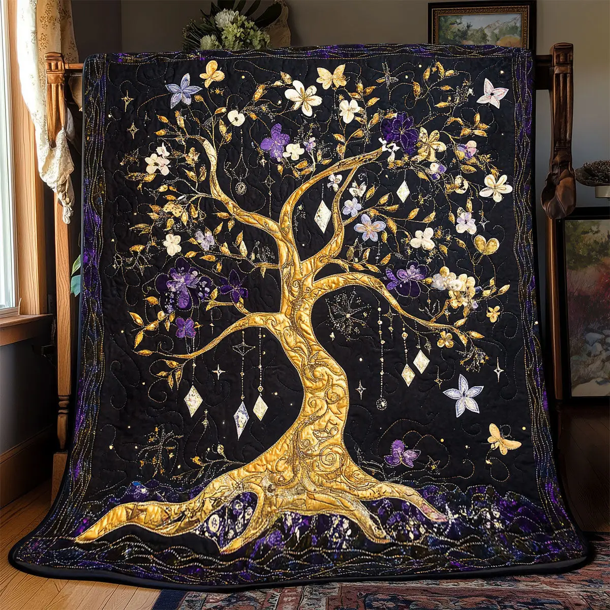 Golden Tree Quilted Blankets Meaningful Gifts For Dad Birthday