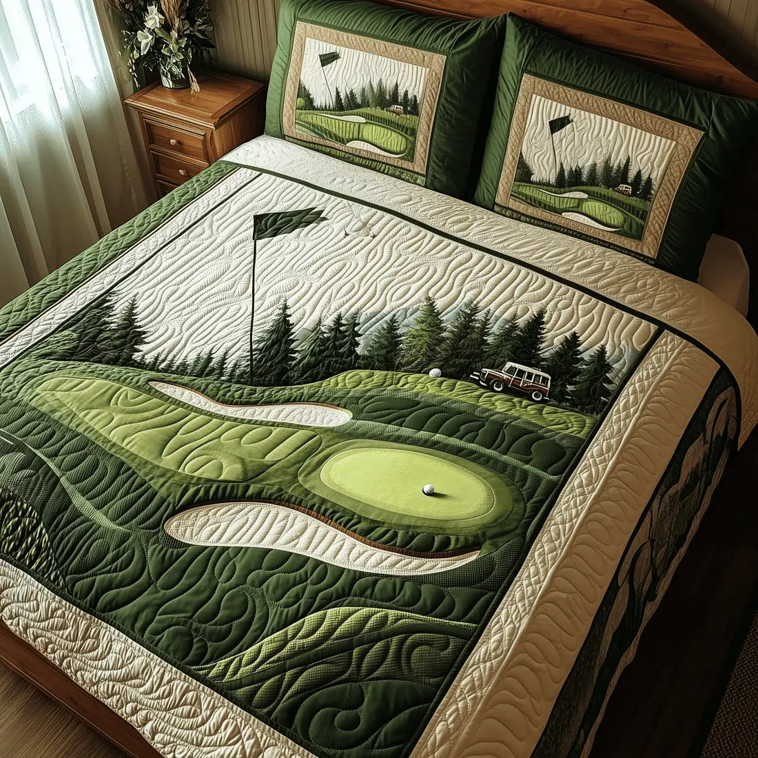Golfing Quilted Bedding Set Best Comforter Sets Gifts For Golfing Lovers Golfing Quilted Bedding Set Best Comforter Sets Gifts For Golfing Lovers - Image 1