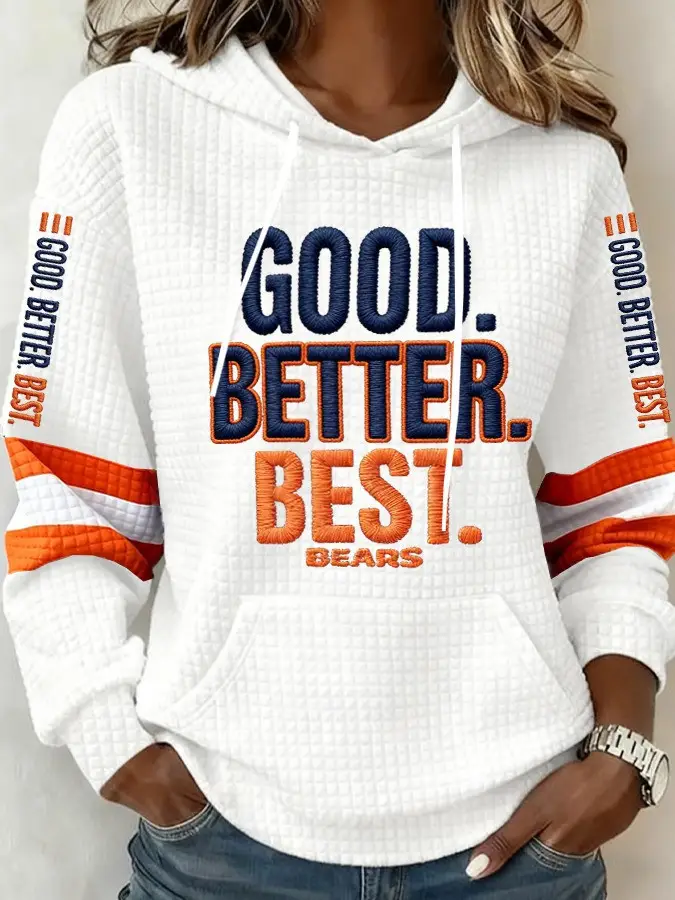 Good Better Best Bears Hoodie Chicago Bears Merch Gifts For Football Lovers For Her