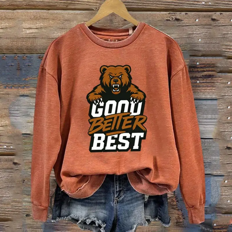 Good Better Best Bears Sweatshirt Women's Game Day Clothing Chicago Bears Merch Football Gifts