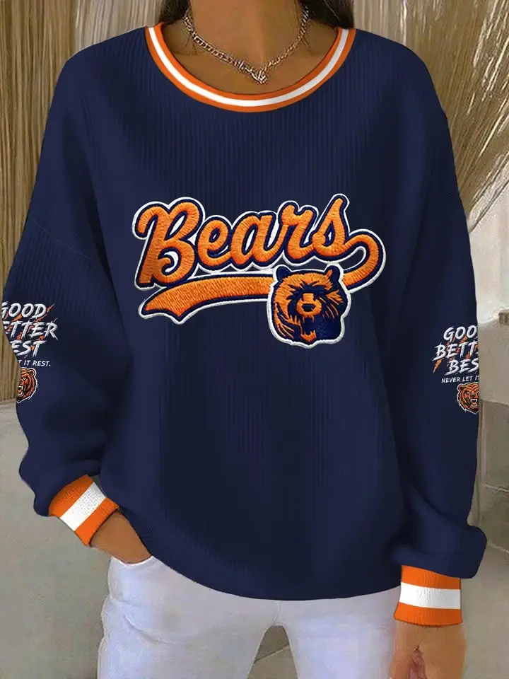 Good Better Best Bears Sweatshirt Women's Game Day Outfits Chicago Bears Merch Fan Gifts