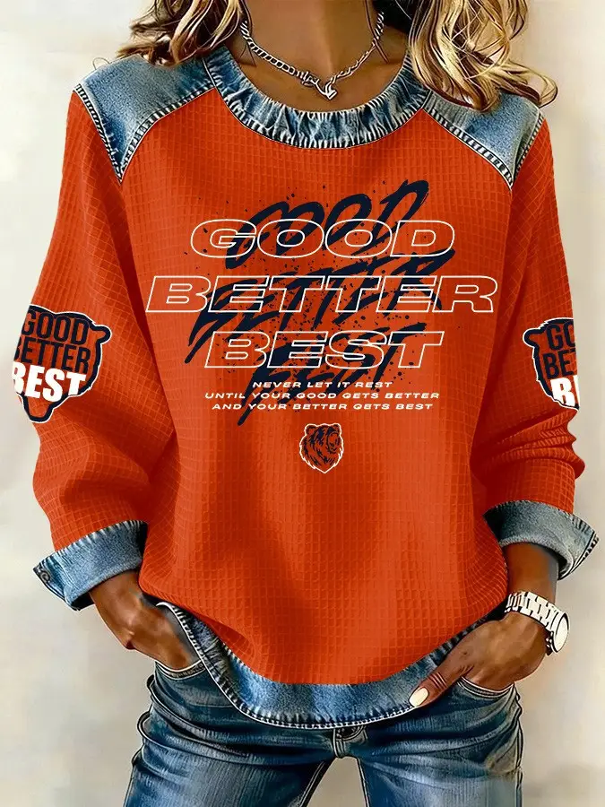 Good Better Best Bears Sweatshirt Women's Never Let It Rest Chicago Bears Merch Fan Gifts Good Better Best Bears Sweatshirt Women's Never Let It Rest Chicago Bears Merch Fan Gifts - Image 1