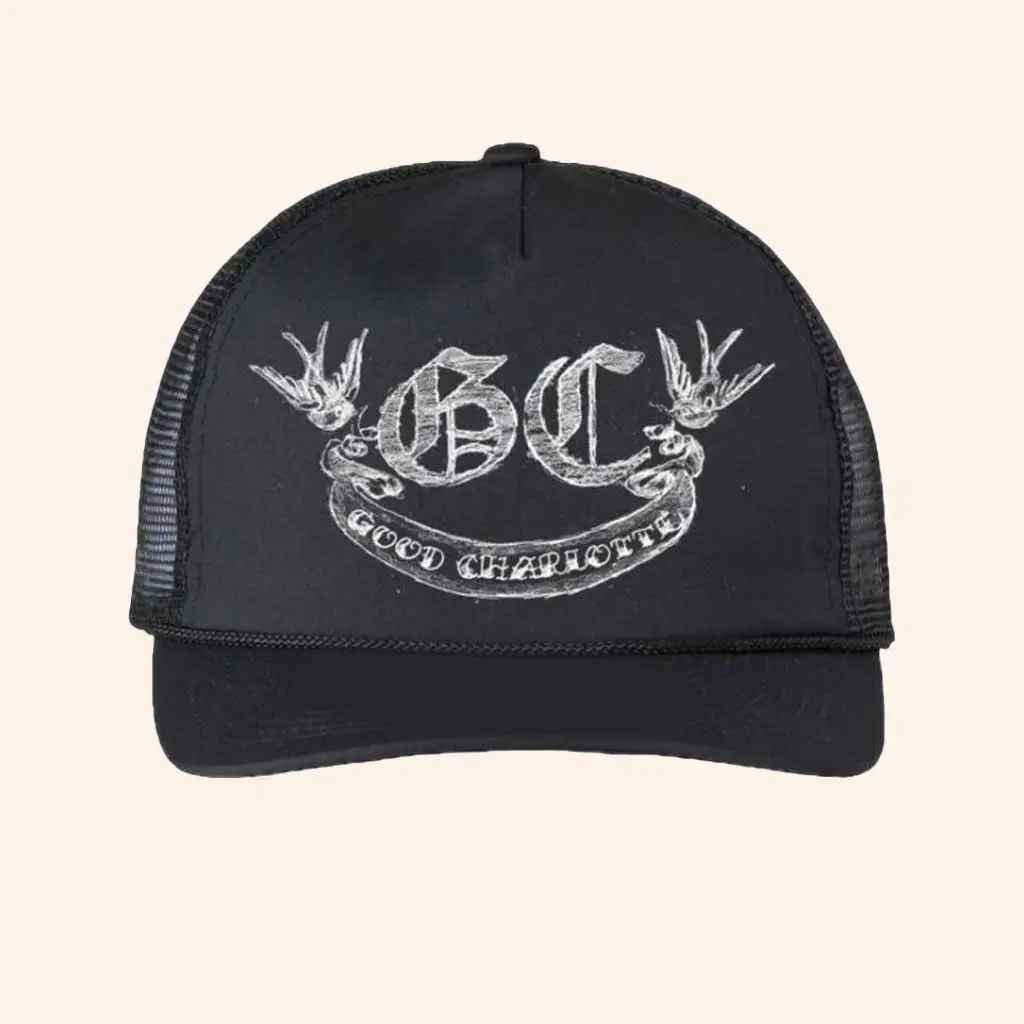 Good Charlotte Merch Reimagined St 25Th Anniversary Trucker Hat Music Gift Ideas For Guys -WearandDecor