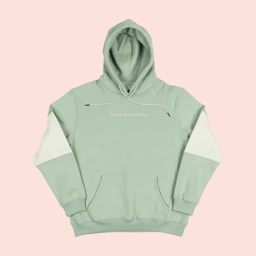 Good Mythical Morning Merch Be Nicer To People Colorblock Hoodie GMM Clothing For Fans